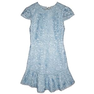 Alice + Olivia Light Blue Lace Dress